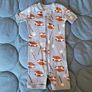 hanna andersson | shortie zip sleeper | s'mores